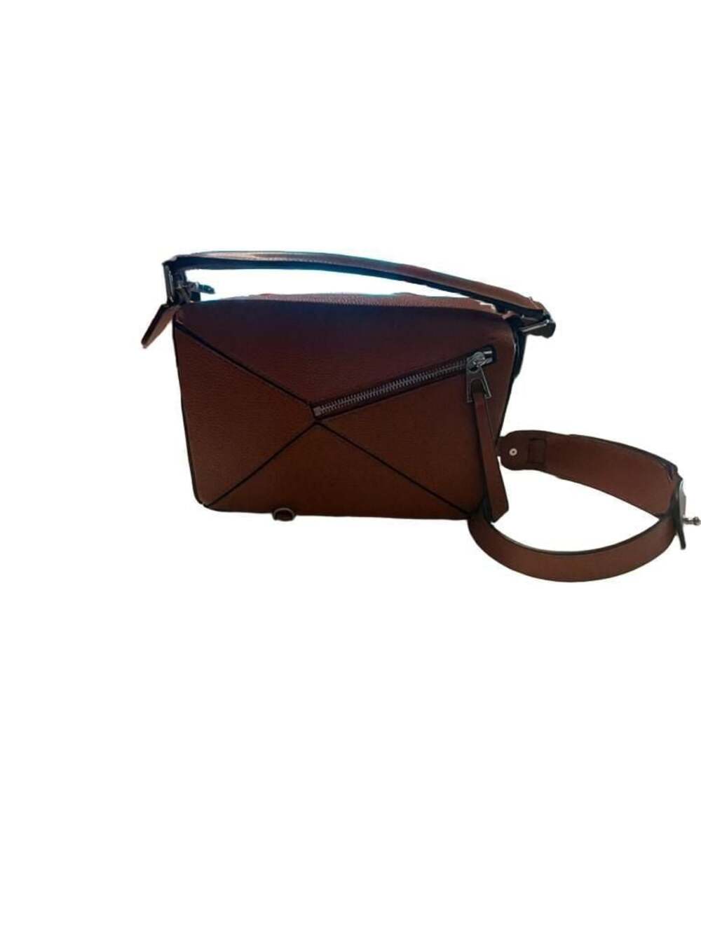 Puzzle Bag in Brown Grained Calfskin. Not Loewe. - Picture 2 of 7